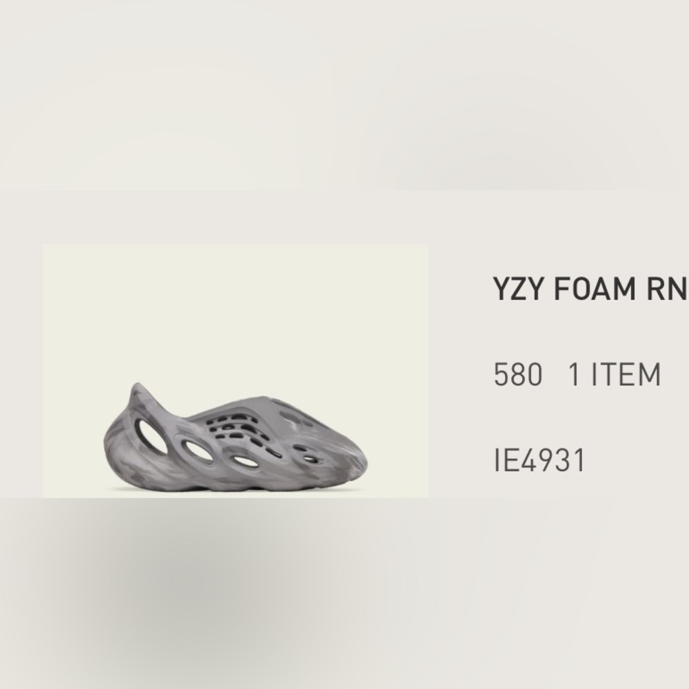 Yeezy graphite foam runner